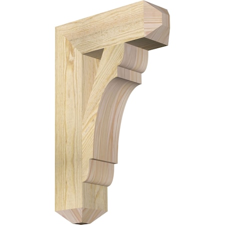 Ekena Millwork Olympic Craftsman Rough Sawn Bracket, Douglas Fir, 4"W x 14"D x 22"H BKT04X14X22OLY04RDF